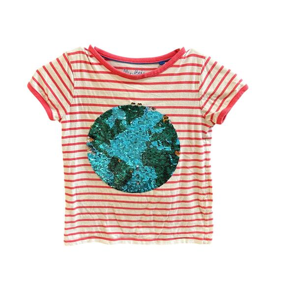Mini Boden Other - Mini Boden Flip Sequin Earth TShirt, Play Condition, Sz 7-8Y (128cm) (7C)